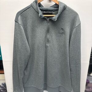 Under Armour Men’s Heather Gray Quarter-Zip Pullover (Pinehurst GC)